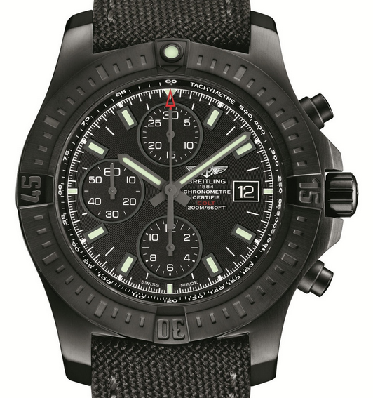 New UK Black Steel Breitling Colt Chronograph Automatic Replica