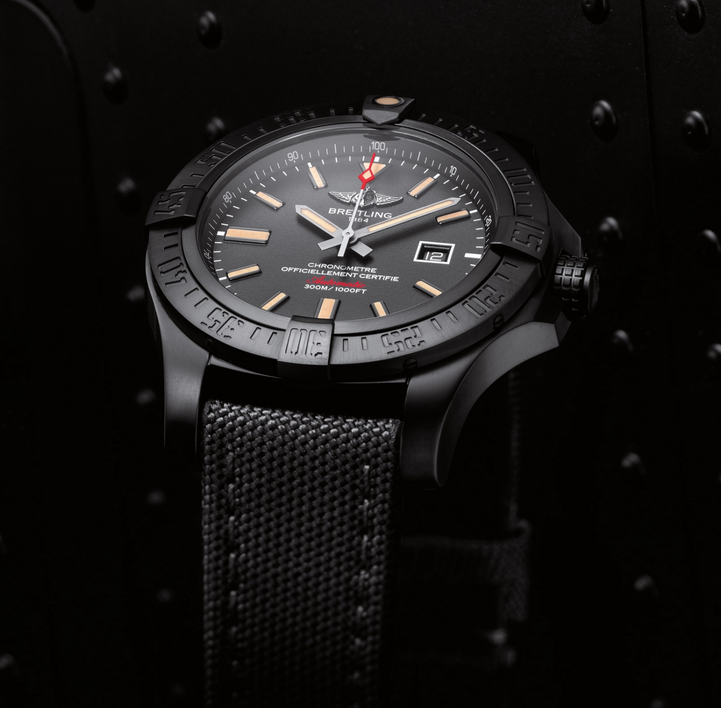 Professional Black Straps Breitling Avenger Blackbird Fake Watches
