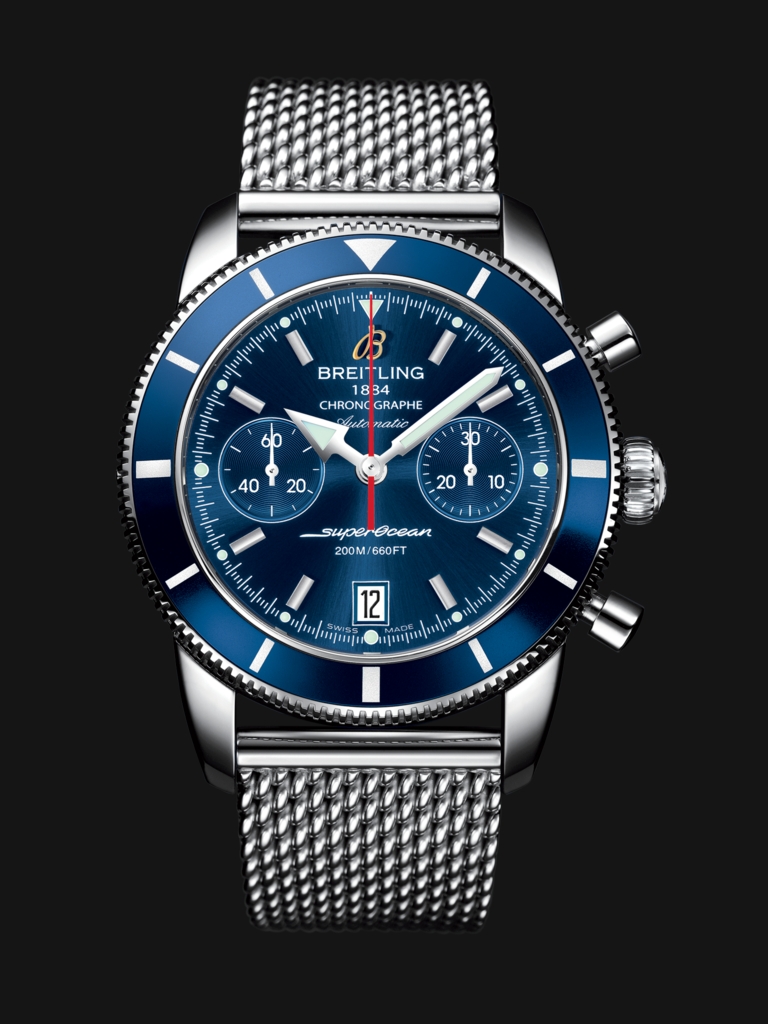 Gun Blue Dials Breitling Superocean Héritage Chronographe 44 Fake Watches