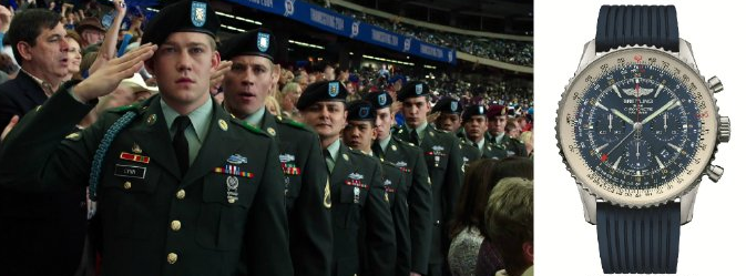 Distinctive 48MM Breitling NAVITIMER GMT Aurora Blue Copy Watches In Billy Lynn's Long Halftime Walk