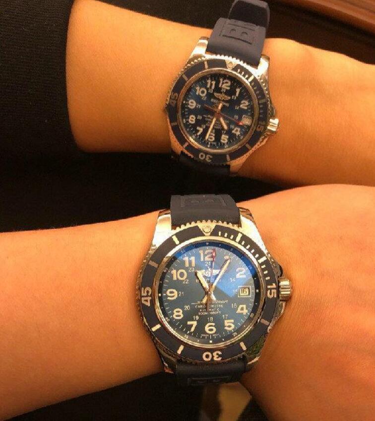 Swiss knock-off watches present two sizes for men and women.