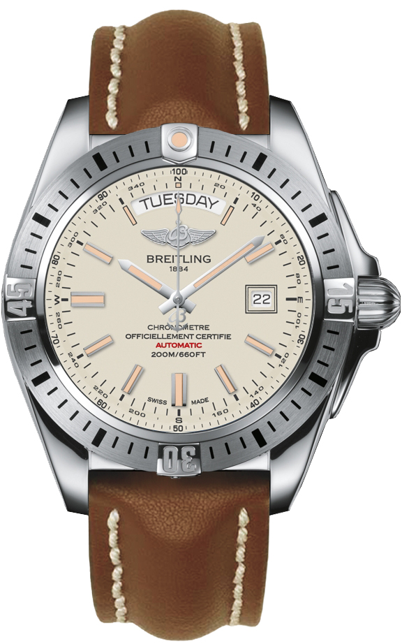 The stainless steel fake watch is equipped with Swiss movement.