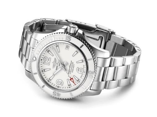The waterproof fake watch is made from stainless steel.